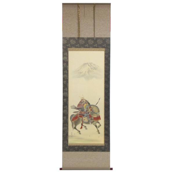 アウトレット品 掛軸節句画 尺五 武寿 (筆者：村井暖光) 端午の節句 22a-ya-2365