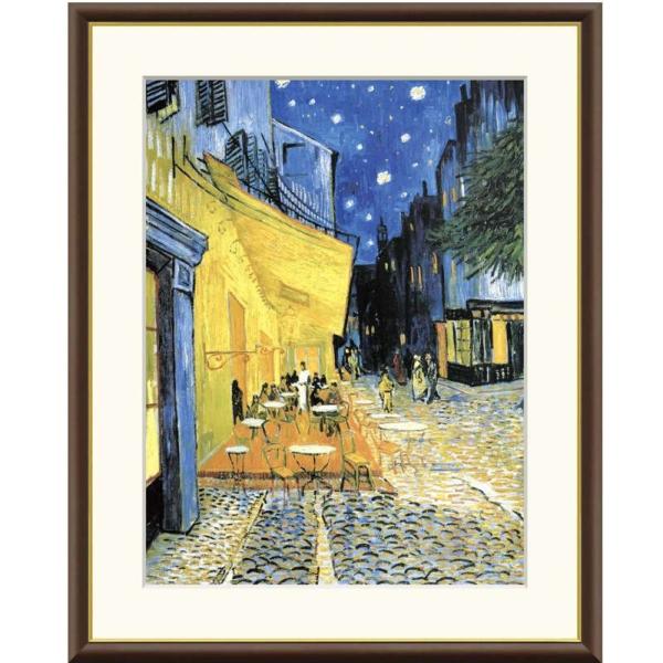 額絵 ゴッホ 夜のカフェテラス f8・f6・f4サイズ 世界の名画シリーズ gk-a5-j1062（...