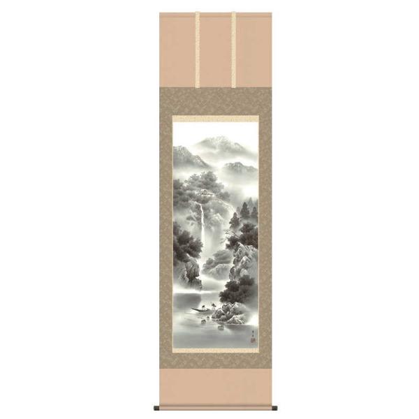 掛軸 蒼山水明 尺五  H30B2-008  代引き不可