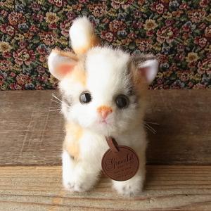 グレイスフル 日本猫 ミケネコ 座り 猫 ぬいぐるみ 日本製 三英貿易 三