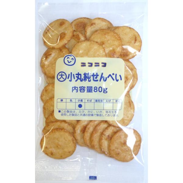 小丸純せんべい　80g×6袋