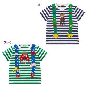 mikihouse 【ミキハウス】 半袖Tシャツ22000 子供服 プレゼント100cm紺の商品画像
