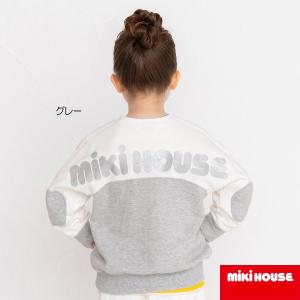 mikihouse【ミキハウス】【SALE】ミキハウス mikihouse バックロゴトレーナー（80cm-150cm）15000 子供服 ギフト プレゼント100cmク゛レー｜ninnananna