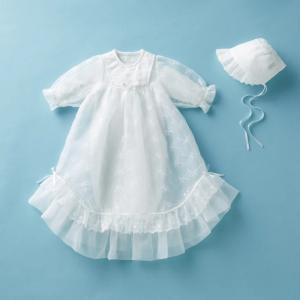 mikihouse【ミキハウス】セレモニードレスセット 通年向け キッズ ベビー 子供服 ギフト プレゼントフリー(50-60cm) 白