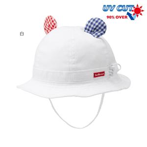 mikihouse【ミキハウス】帽子 子供服 ギフト プレゼント3S(40-44cm)白7150