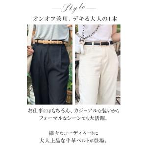 ベルト レディース 本革 牛革 大きいサイズ ...の詳細画像4