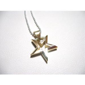仁尾彫金『プラチナ立体スターペンダント』ハンドメイド100b : 仁尾 