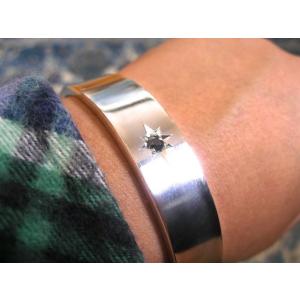 仁尾彫金『平打シルバー、バングル』ハンドメイド248b : 仁尾彫金 