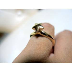 仁尾彫金『ゴールド釈迦玉ピンキーリング15号から20号』K18