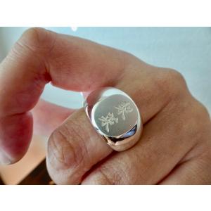 仁尾彫金『6つ星ダイヤ、k18ゴールド、クラウン甲丸リング