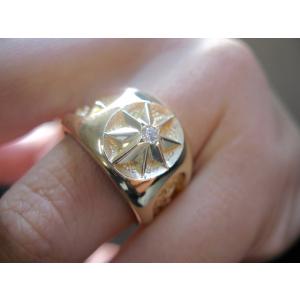 仁尾彫金『ゴールド釈迦玉ピンキーリング１５号から２０号』K18ハンドメイドb 仁尾彫金『ゴールド釈迦玉ピンキーリング15号から20号』K18