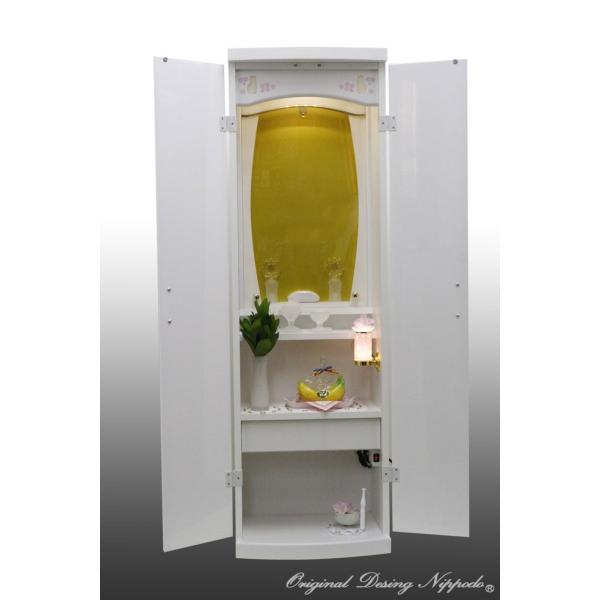 創価学会仏壇　ウイズホワイト　国産品　仏具　付属品 LED照明付