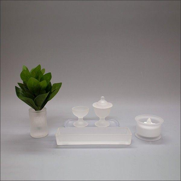 創価学会仏具　ガラス　こはる７　ホワイト