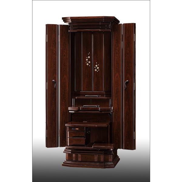 創価学会仏壇　舞　鉄刀木　日本生産品　仏具　付属品　LED照明付