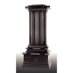 創価学会仏壇SGI専門 大志 普通型 黒檀 唐...の詳細画像1