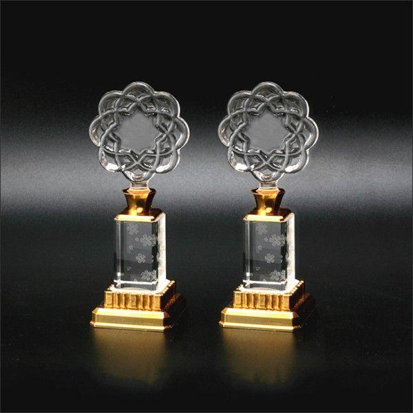 創価学会仏具　八葉徳利ルシード桜3型　3Dクリスタル