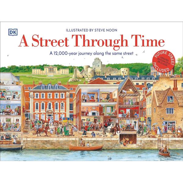 A Street through Time（英語絵本）DK　図鑑　7 〜 9 歳　外国の絵本　ハード...