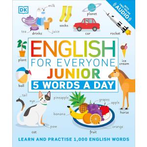 English for Everyone Junior 5 Words  a Day（英語絵本）【予約注文商品】【注文後約１ヵ月程度で発送】DK　図鑑　5 〜 7 歳　外国の絵本　フレキシバウンド