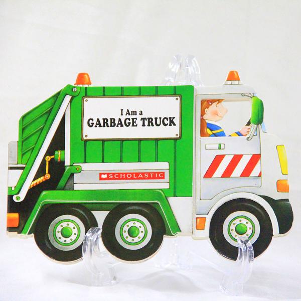 I AM A GARBAGE TRUCK　ゴミ収集車（英語版）　ボードブック（幼児用）　はたらく車　...
