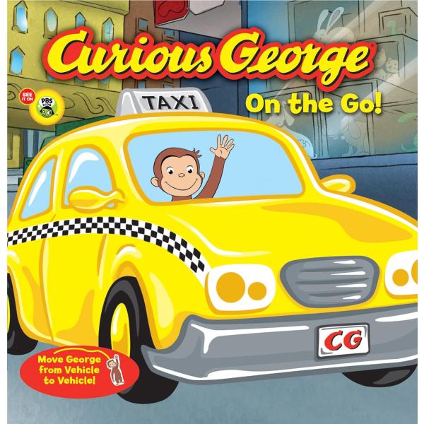 CURIOUS GEORGE ON THE GO!（英語絵本）おさるのジョージ　乗り物　5 〜 6 ...
