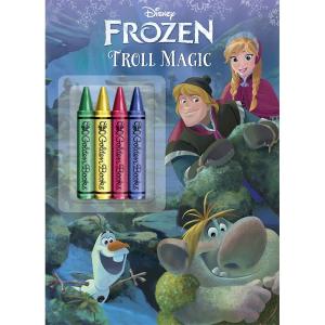 FROZEN:TROLL MAGIC　ぬり絵（クレヨン付き）アナと雪の女王　外国の絵本　ペーパーバック　3 〜 7 歳【言語：英語】｜nippanips