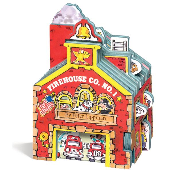 MINI HOUSE:FIRE HOUSE CO.NO.1（英語絵本）消防車　しかけ絵本　1 〜 4...