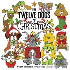 12 DOGS FOR CHRISTMAS　12匹の犬と過ごすクリスマス（英語版）　ボードブック（幼児用）｜nippanips