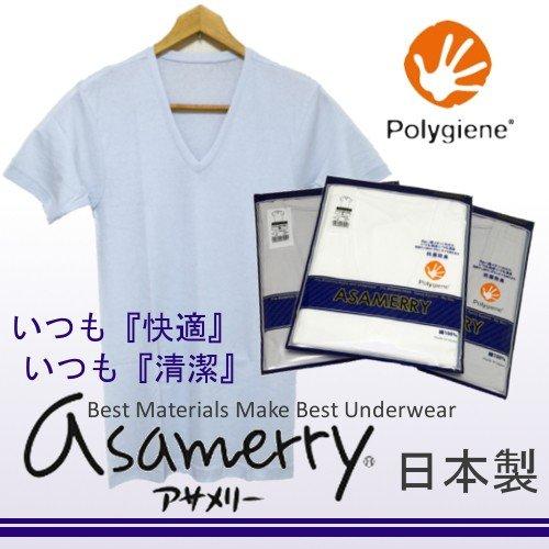 アサメリーフィール 紳士 ＶＴシャツ『ポリジン加工』(M/L)