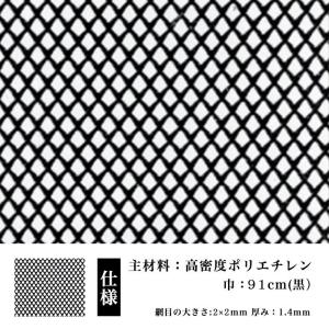 防鳥 防獣 ネトロンネット D-6 黒 910mm×1m 切り売り 菱目 タキロンシーアイ 雨どい 園芸 フェンス 侵入防止 獣害対策 保護 ネトロンシート
