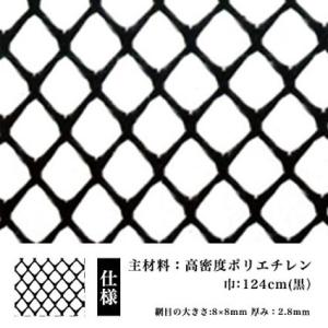 防鳥 防獣 ネトロンネット WF-4 黒  1240mm×8m 切り売り 菱目 タキロンシーアイ 雨どい 園芸 フェンス 侵入防止 獣害対策 保護 ネトロンシート｜nippon-clever