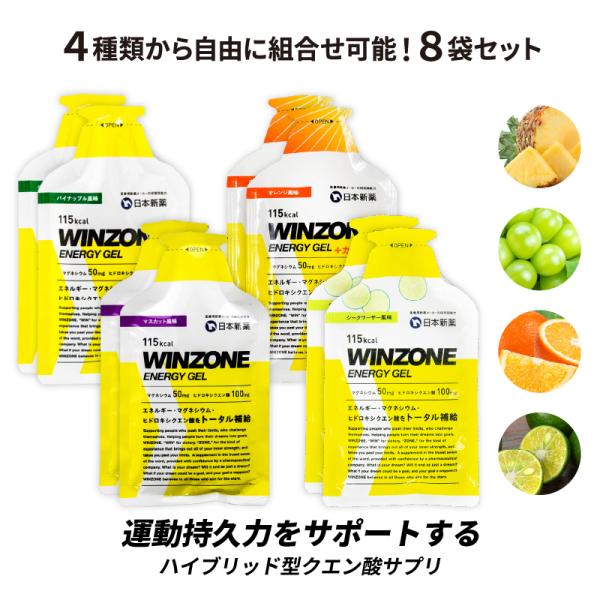 マラソン サプリ エナジージェル ウィンゾーン WINZONE ENERGY GEL 4種類から自由...