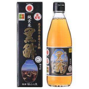 [福山物産] 酢 純玄米黒酢 360ml/黒酢/くろず/壺造り/お酢/鹿児島/かめつぼ/くろずの里/純玄米黒酢/健康/醸造酢/福山町/鹿児島県｜nipponmarche