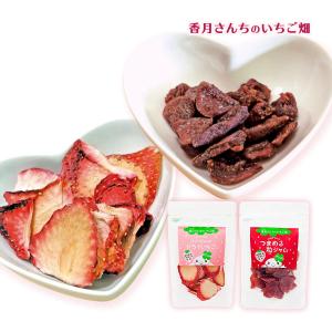 ドライフルーツ 香月さんちのいちご畑 ドライいちご＆粒ジャムのセット ドライいちご15g×1袋、粒ジャム30g×1袋 /イチゴ 苺 国産 ドライフルーツ 佐賀県産