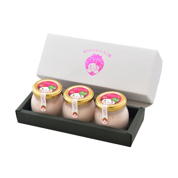 レアチーズケーキ 香月さんちのいちご畑 ひめちゃんのおやつ いちごフロマージュ 80g×3個セット ...