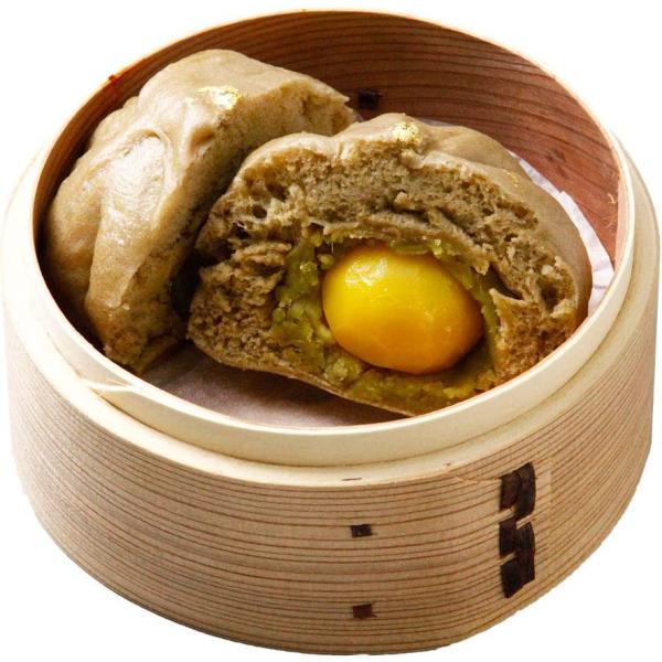 [錢福屋] 中華まん 加賀ほうじ茶の栗きんまん 1袋(3個) /国産 ほうじ茶 五郎島時 あんこ く...