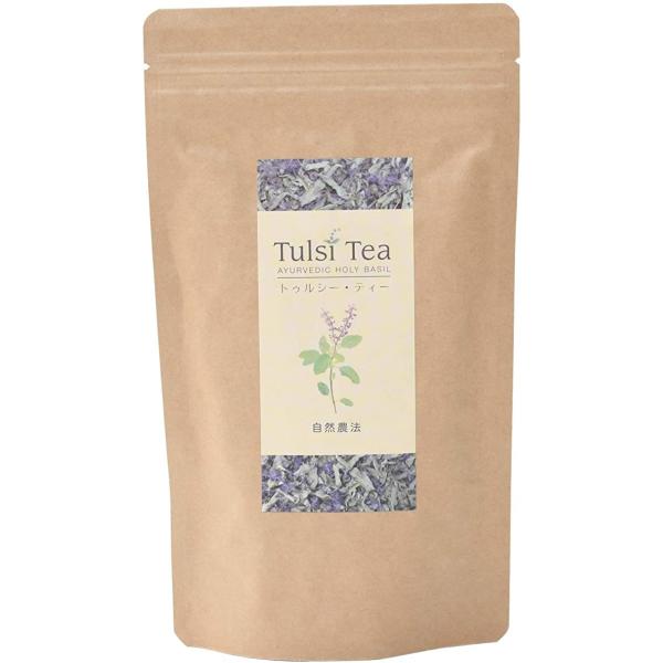 [うちうみハーブ園] 茶葉 自然農法 Tulsi Tea(トゥルシー・ティー) 32g /ハーブ 自...
