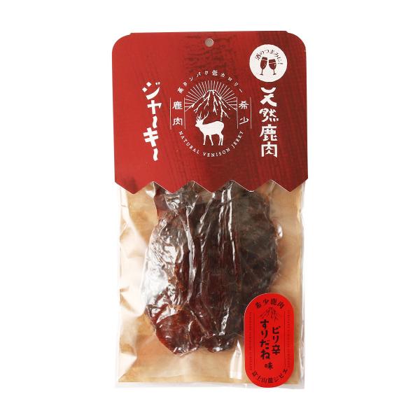 鹿肉ジャーキー [クリエイティブリゾート] 天然鹿肉 ジャ〜キ〜 ピリ辛すりだね味 40g /おつま...