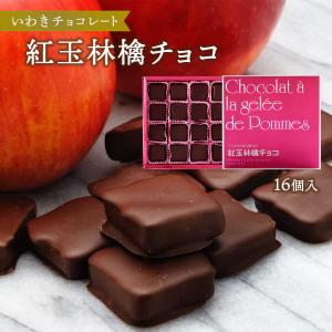 [いわきチョコレート] チョコレート 紅玉林檎チョコ 16個/ バレンタイン ホワイトデー 土産 /...