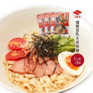 送料無料 [ニビシ醤油] ソース まぜめん ピリ辛豆乳 90g /食品/飲料/お酒/レトルト・惣菜/おかず/まぜ麺/豆乳/豆板?/ごま/にんにく/ピリ辛/つゆ