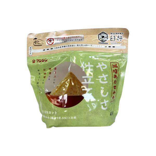 みそ 富士甚醤油大分支店 やさしさ仕立てジップ減塩あわせみそ 450g /九州 大分 味噌 ヘルシー...