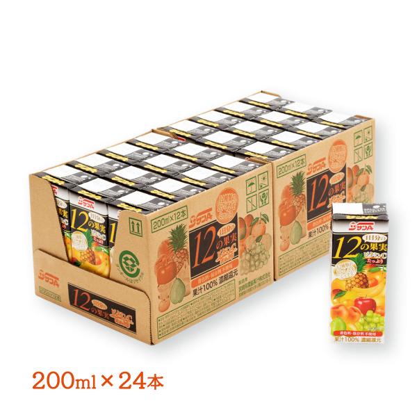 送料無料 [宮崎県農協果汁(サンA)] フルーツジュース 【ケース販売】 1日分の12の果実 200...