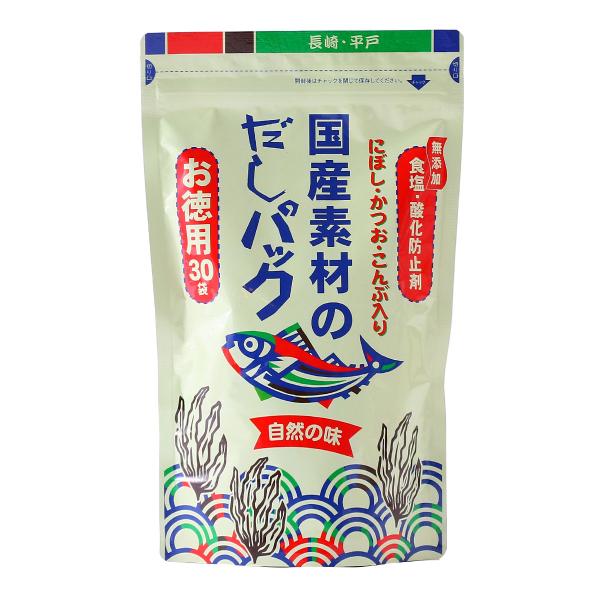 だし 長田食品 国産素材のだしパック お徳用 30袋 240g(8g×30袋) /簡単 便利 だしパ...