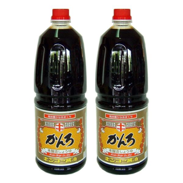 醤油 2本セット [キンコー醤油 おはら味噌本舗] かんろ 本醸造 甘口 しょうゆ 1.8L×2本セ...