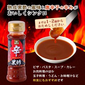 黒酢 [福山酢醸造] 辛 黒酢 100ml /...の詳細画像3