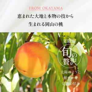 送料無料 岡山県産 黄金桃 3玉(300g×3...の詳細画像2
