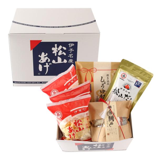 ギフトセット [程野商店] 松山ええものギフトセット 松山だし、松山あげ、炊き込みしょうゆ飯の素、瀬...