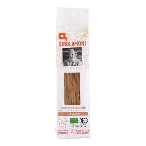 パスタ [創健社] ジロロモーニ 有機スパゲッティセミインテグラーレ 500g /オーガニックパスタ スパゲッティー イタリア産 デュラム小麦 有機栽培 有機JAS認証品