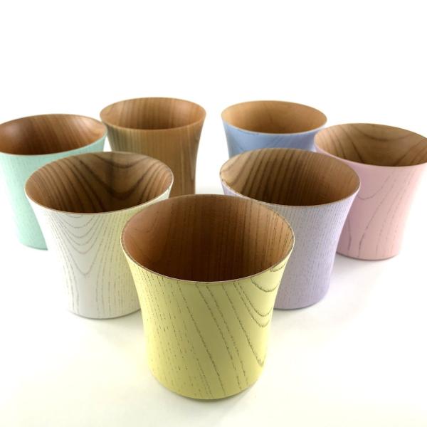 送料無料 [山崎又一商店] グラス 湯呑み コップ 山中漆器 とりどりかっぷ 小 80g/湯呑み コ...