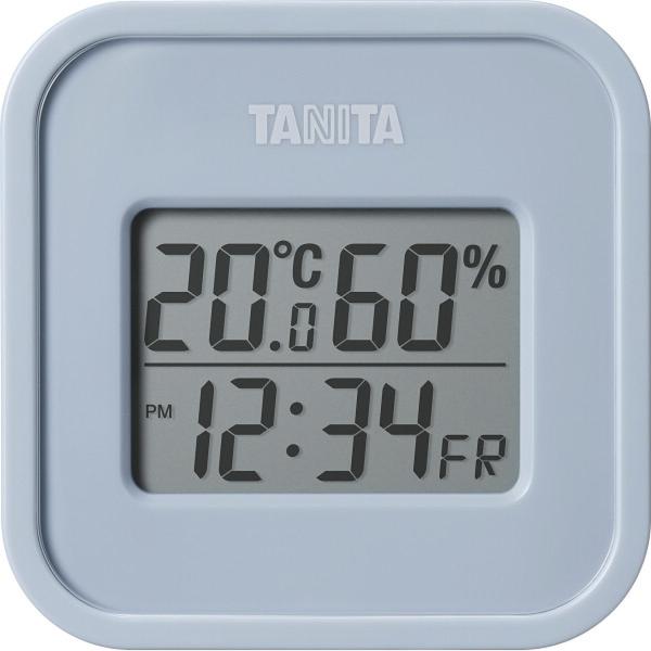 タニタ デジタル温湿度計 ブルーグレー