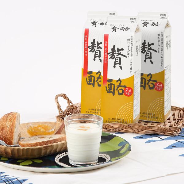 のむヨーグルト 飲むヨーグルト贅酪1000g 6本 セット 1000g ドリンク 飲料 濃厚 発酵食...